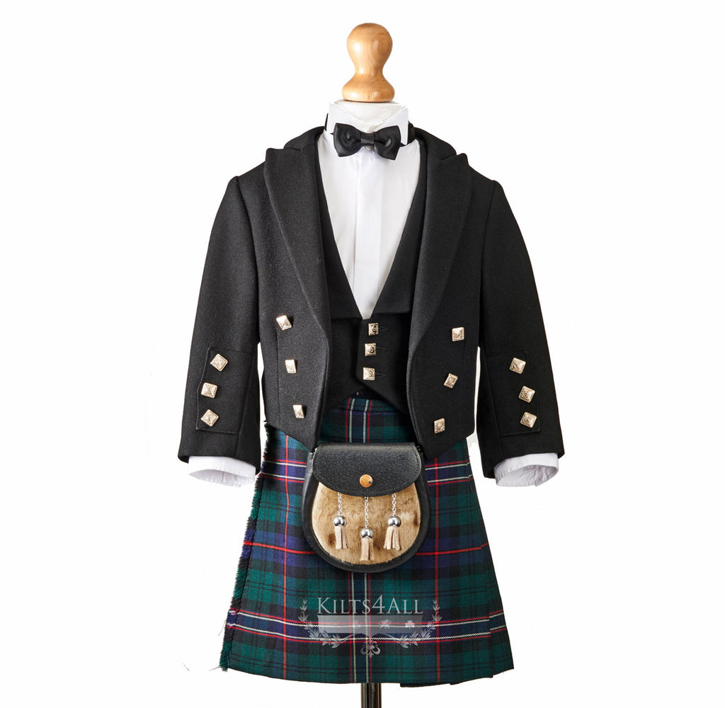 Boys Prince Charlie Jacket & 3 Button Waistcoat to Hire