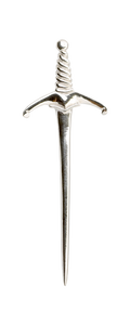 Twisted Sword Real Silver Kilt Pin