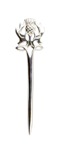 Scottish Thistle Silver Kilt Pin