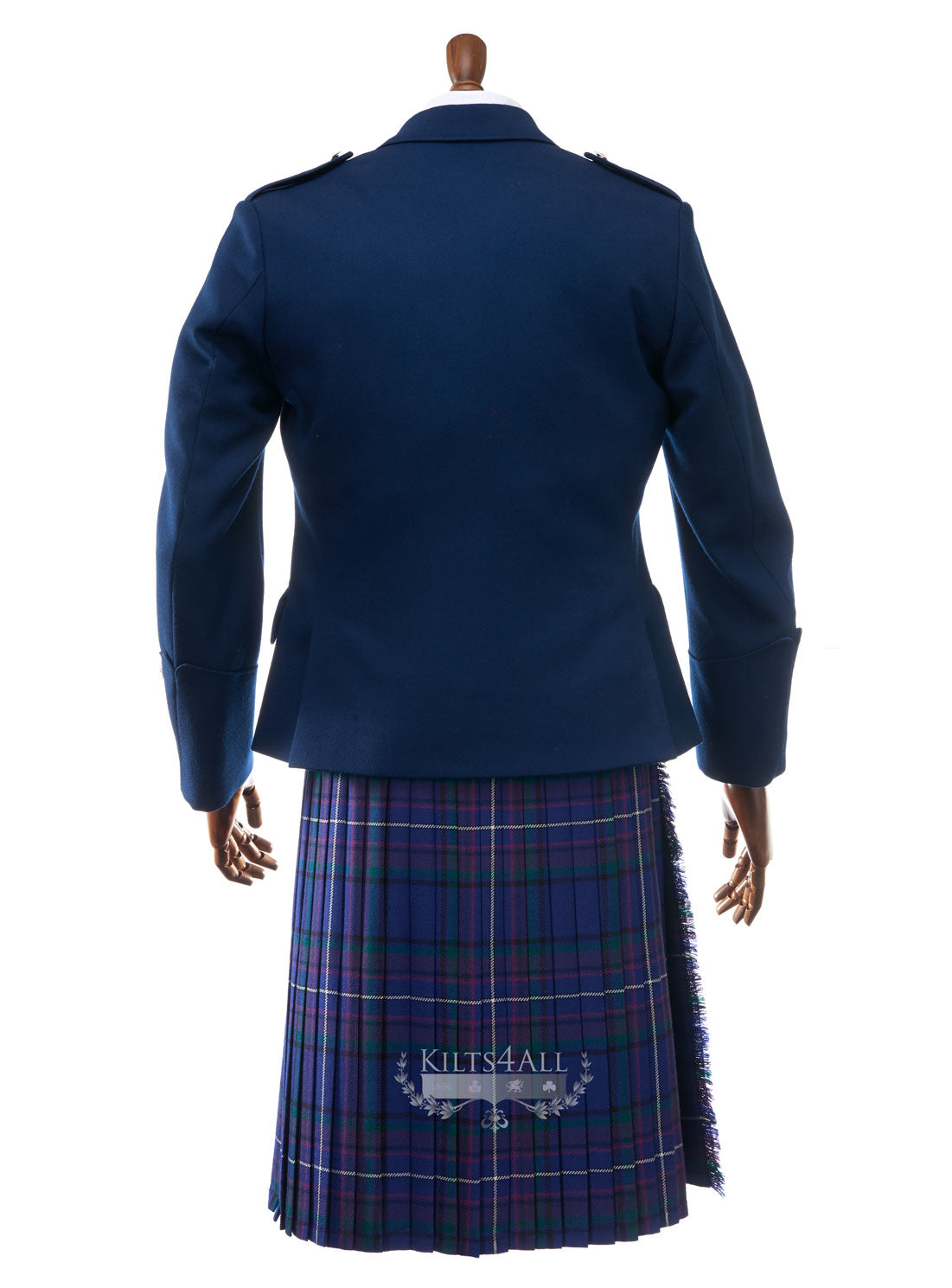 Mens Contemporary Blue Argyll Jacket & Waistcoat to Buy