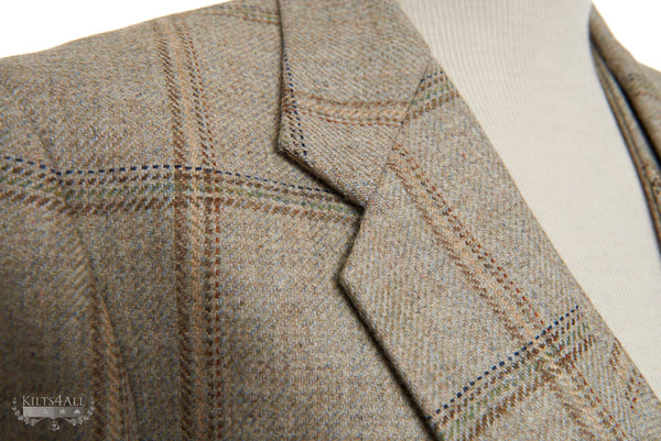 Tagliatore | Brown Herringbone Wool Tweed Waistcoat – Baltzar