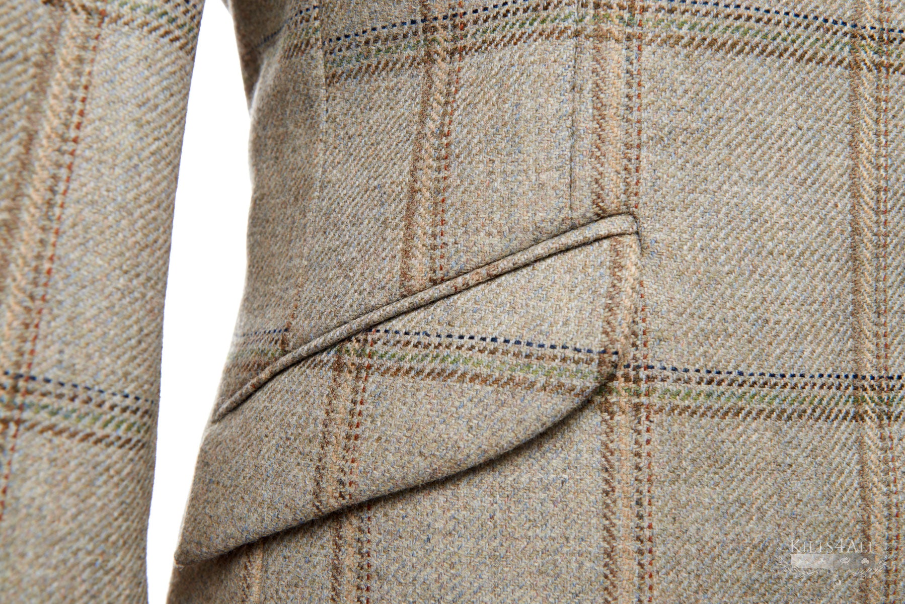 Mens Dove Check Tweed Sports Jacket & Waistcoat