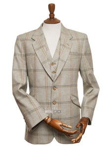 Mens Dove Check Tweed Sports Jacket & Waistcoat