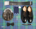 Mens Scottish Tartan Kilt Outfit to Hire - Muted Black Argyll Jacket & Waistcoat
