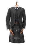 Mens Lightweight Charcoal Tweed Argyll Jacket & Waistcoat to Buy