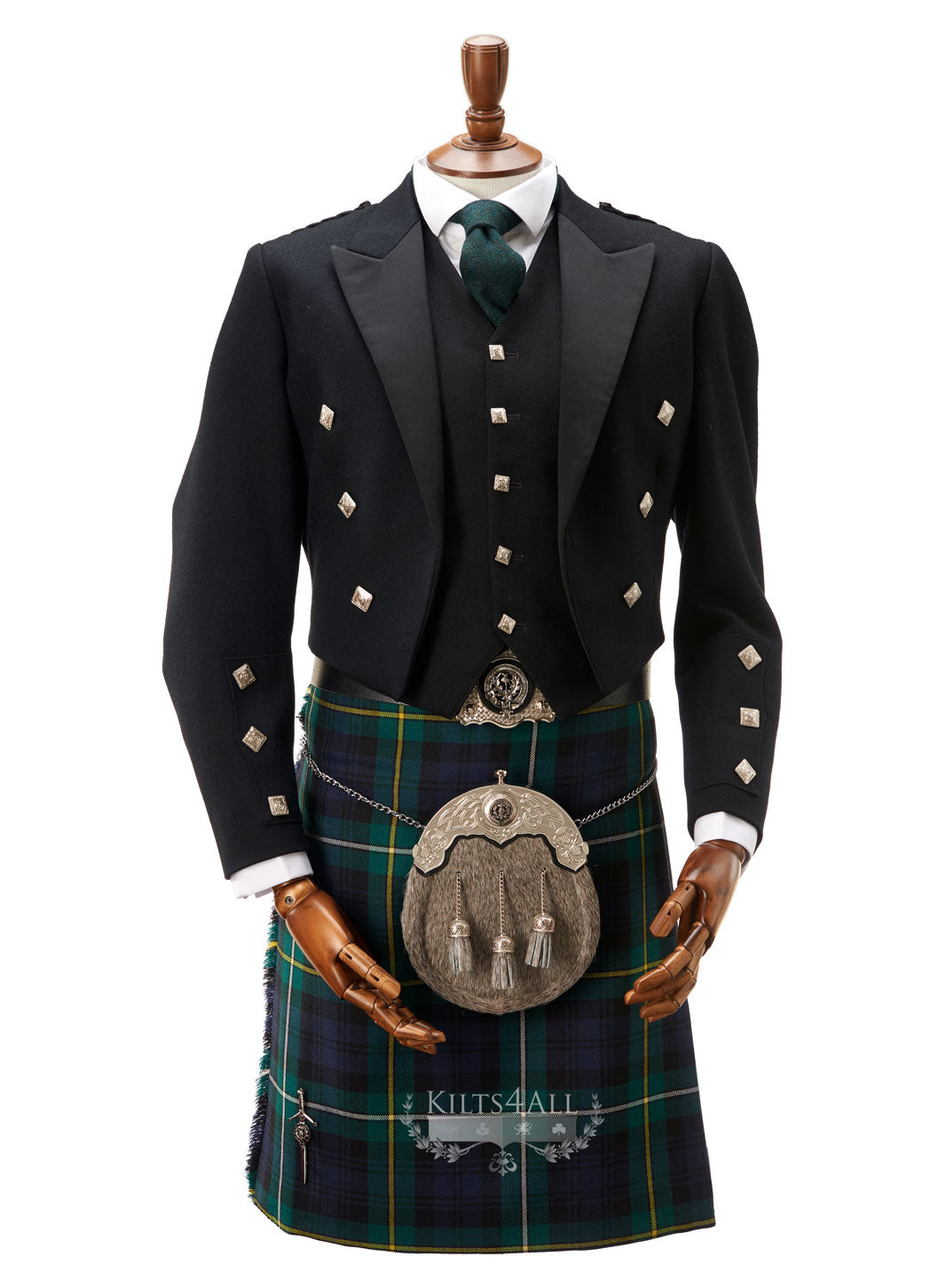 Mens Prince Charlie Jacket & 5 Button Waistcoat to Hire