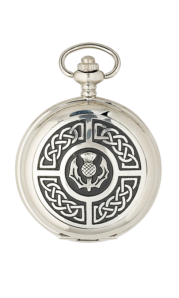 Celtic & Thistle Mechanical Pocket Watch