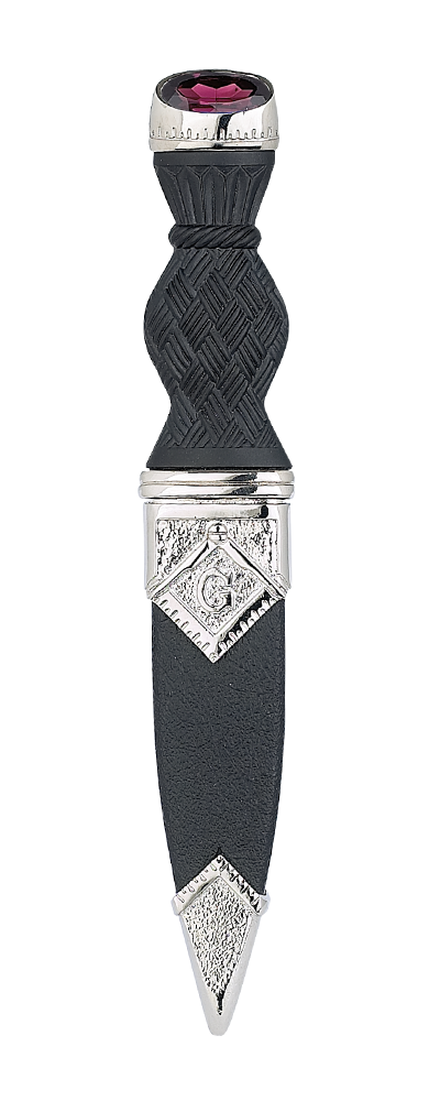 Masonic Sgian Dubh with Stone Top