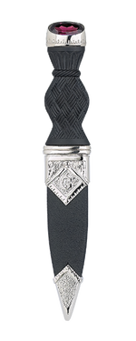 Masonic Sgian Dubh with Stone Top
