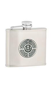 4oz Celtic & Thistle Stainless Steel Flask