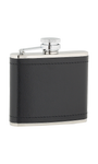 4oz Black Leather Stainless Steel Flask