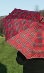 Royal Stewart Tartan Crook Umbrella